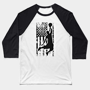 US Flag Basketball Baseball T-Shirt